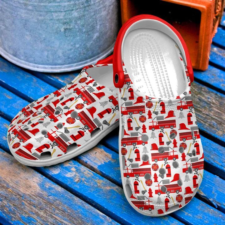 Firefighter Pattern Sku 990 Crocs Crocband Clog Comfortable For Mens Womens Classic Clog Water Shoes Firefighter Pattern Sku 990 Crocs Crocband Clog Comfortable For Mens Womens Classic Clog Water Shoes