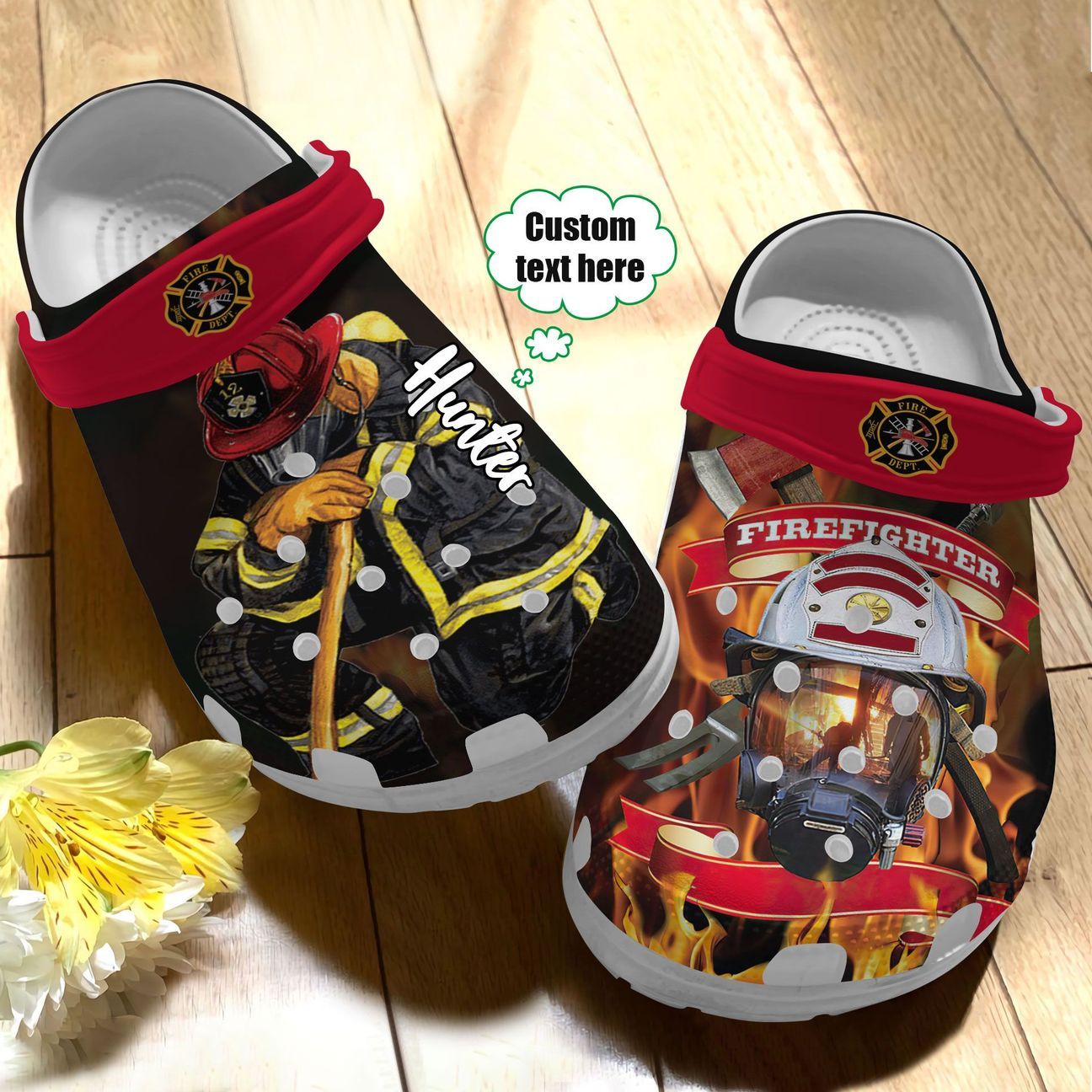 Firefighter Personalize Clog Custom Crocs Fashionstyle Comfortable For Women Men Kid Print 3D Personalized Proud Firefighter Firefighter Personalize Clog Custom Crocs Fashionstyle Comfortable For Women Men Kid Print 3D Personalized Proud Firefighter