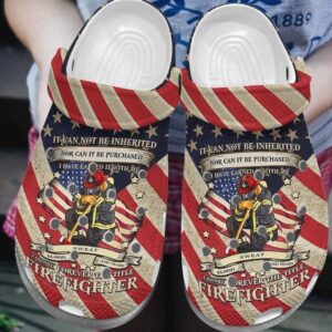 Firefighter Personalize Clog Custom Crocs Fashionstyle Comfortable For Women Men Kid Print 3D Sweat Blood And Tears