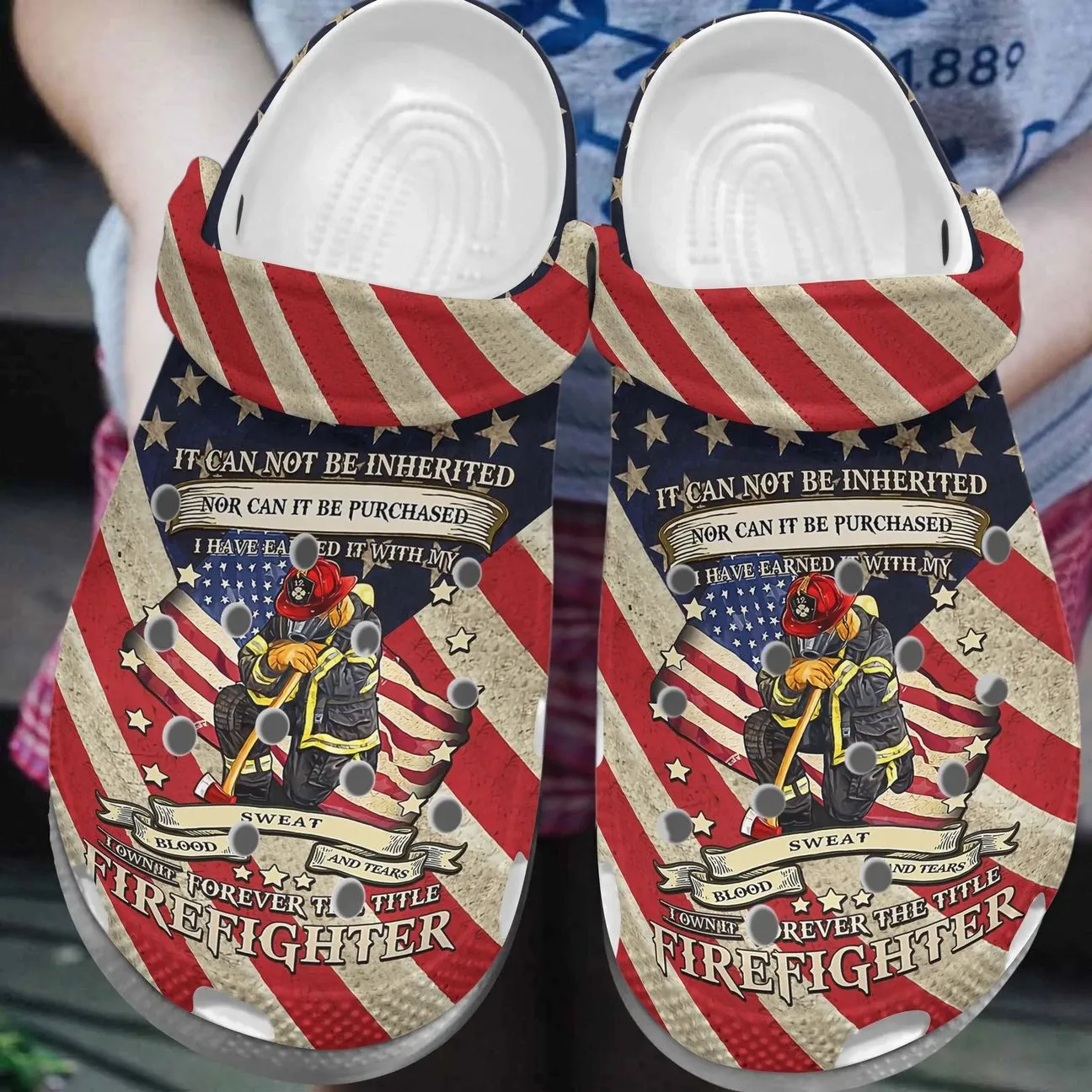 Firefighter Personalized Clog Custom Crocs Comfortablefashion Style Comfortable For Women Men Kid Print 3D Blood Sweat And Tears Firefighter Personalized Clog Custom Crocs Comfortablefashion Style Comfortable For Women Men Kid Print 3D Blood Sweat And Tears