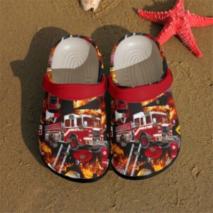 Firefighter Personalized Clog Custom Crocs Comfortablefashion Style Comfortable For Women Men Kid Print 3D Brave Firefighter