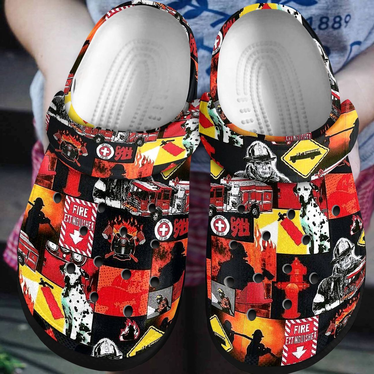 Firefighter Personalized Clog Custom Crocs Comfortablefashion Style Comfortable For Women Men Kid Print 3D Fire Extinguish Firefighter Personalized Clog Custom Crocs Comfortablefashion Style Comfortable For Women Men Kid Print 3D Fire Extinguish