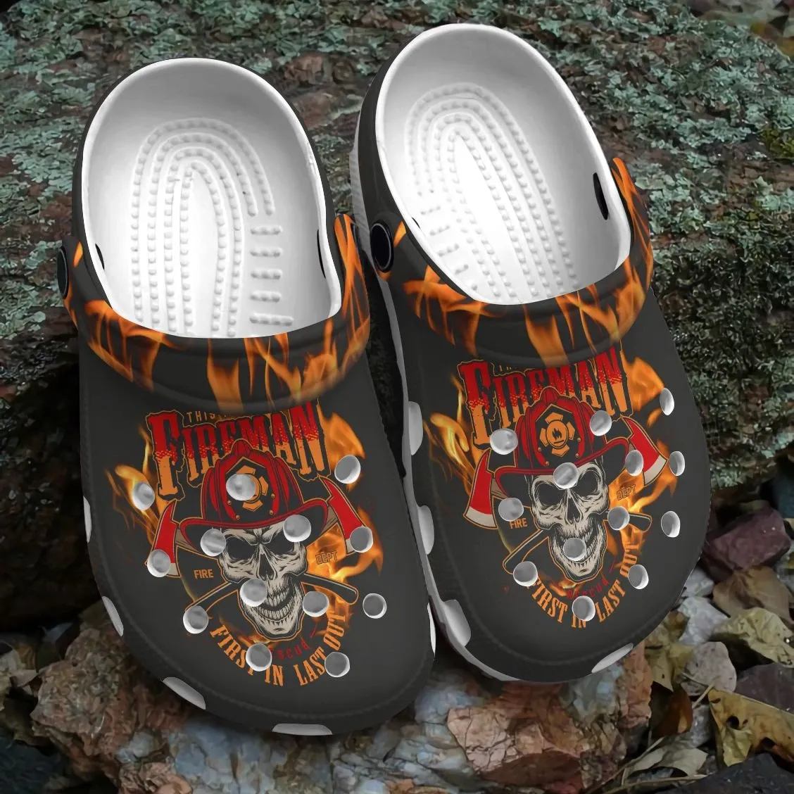 Firefighter Personalized Clog Custom Crocs Comfortablefashion Style Comfortable For Women Men Kid Print 3D First In Last Out Firefighter Personalized Clog Custom Crocs Comfortablefashion Style Comfortable For Women Men Kid Print 3D First In Last Out