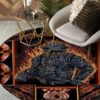 Firefighter Save Life 1 Round Carpet Floor Rug Living Room Bedroom Decor Round Area Rug Carpet