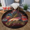 Firefighting Round Carpet Floor Rug Living Room Bedroom Decor Round Area Rug Carpet