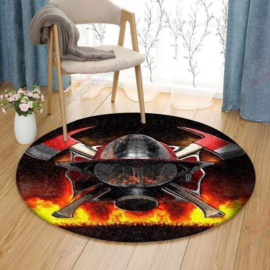 Fireman Round Carpet Floor Rug Living Room Bedroom Decor Round Area Rug Carpet Fireman Round Carpet Floor Rug Living Room Bedroom Decor Round Area Rug Carpet