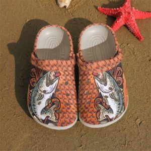 Fishing Bass Sku 1051 Crocs Clog Clog Shoes