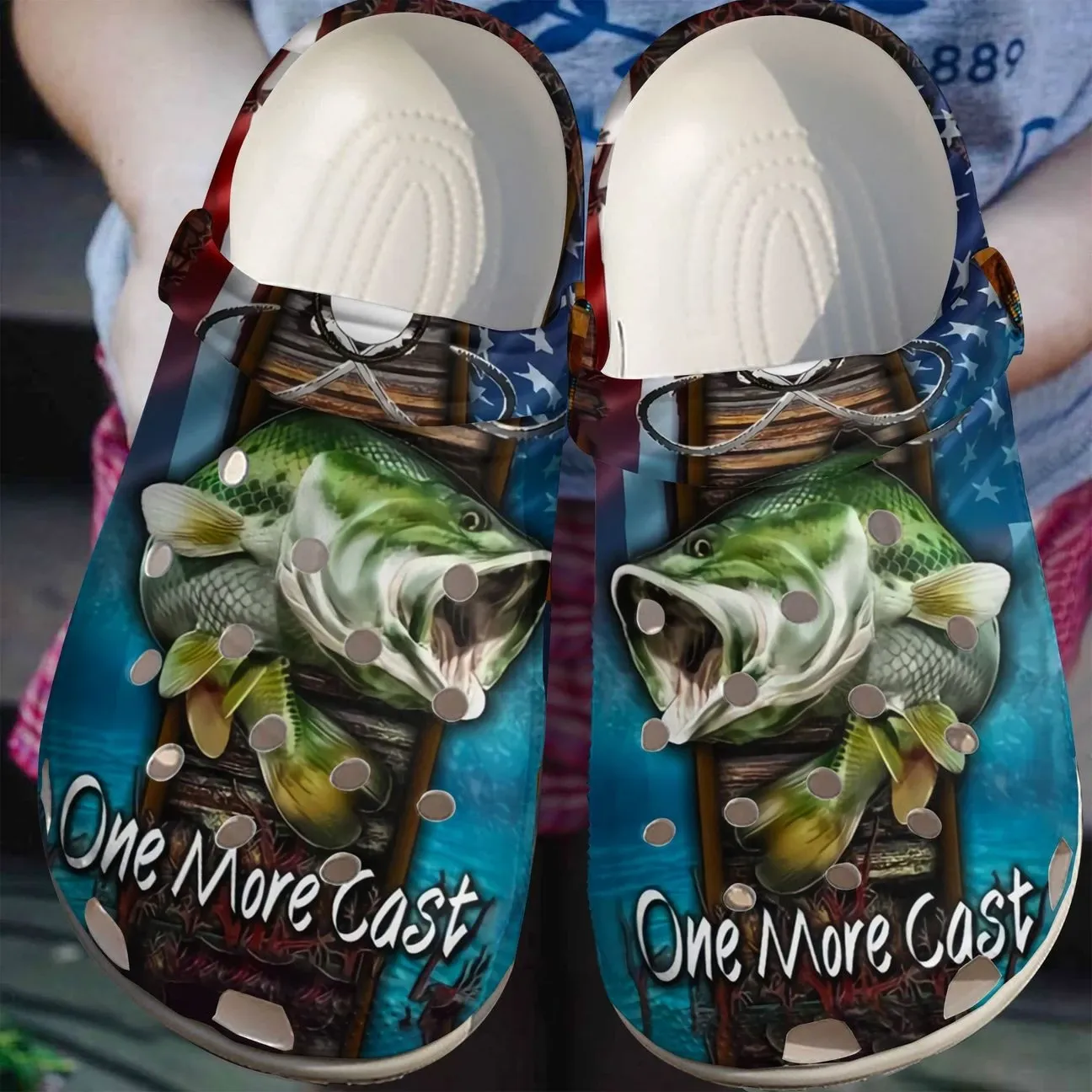 Fishing Personalize Clog Custom Crocs Fashionstyle Comfortable For Women Men Kid Print 3D One More Cast Fishing Personalize Clog Custom Crocs Fashionstyle Comfortable For Women Men Kid Print 3D One More Cast
