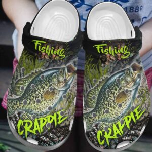 Fishing Personalized Clog Custom Crocs Comfortablefashion Style Comfortable For Women Men Kid Print 3D Crappie Fishing