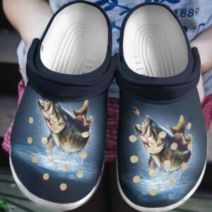 Fishing Personalized Clog Custom Crocs Comfortablefashion Style Comfortable For Women Men Kid Print 3D Fishing Bass