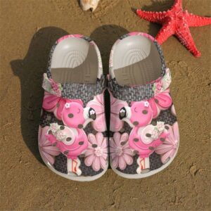 Flamingo Cookies Sku 1054 Crocs Crocband Clog Comfortable For Mens Womens Classic Clog Water Shoes