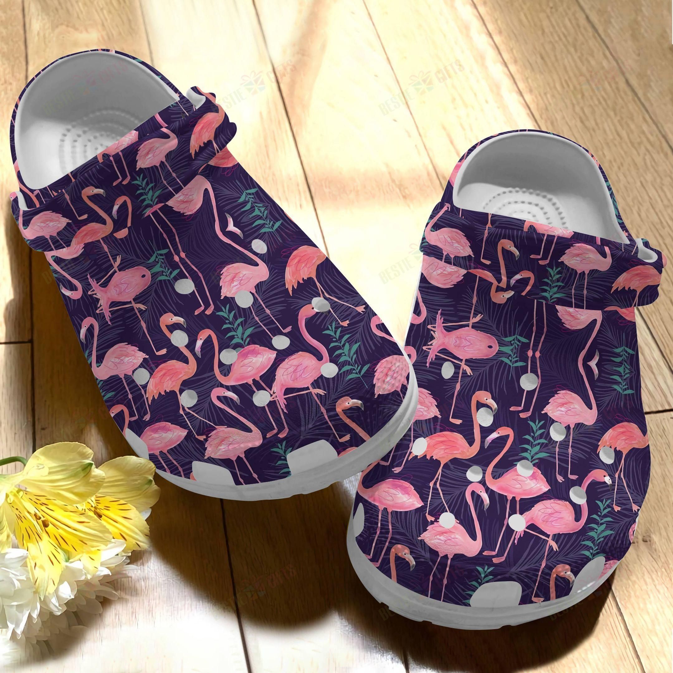 Flamingo Crocs Clog Classic Clog Lovely Flock Shoes Flamingo Crocs Clog Classic Clog Lovely Flock Shoes