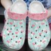 Flamingo Crocs Clog Classic Clog Whitesole Tropical Vibes Shoes