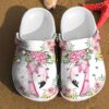Flamingo Flower Watercolor Floral Gift For Lovers Crocs Clog Clog Shoes