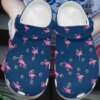 Flamingo Personalized Clog Custom Crocs Comfortablefashion Style Comfortable For Women Men Kid Print 3D Dancing Flamingo