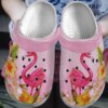Flamingo Personalized Clog Custom Crocs Comfortablefashion Style Comfortable For Women Men Kid Print 3D Pretty Flamingo