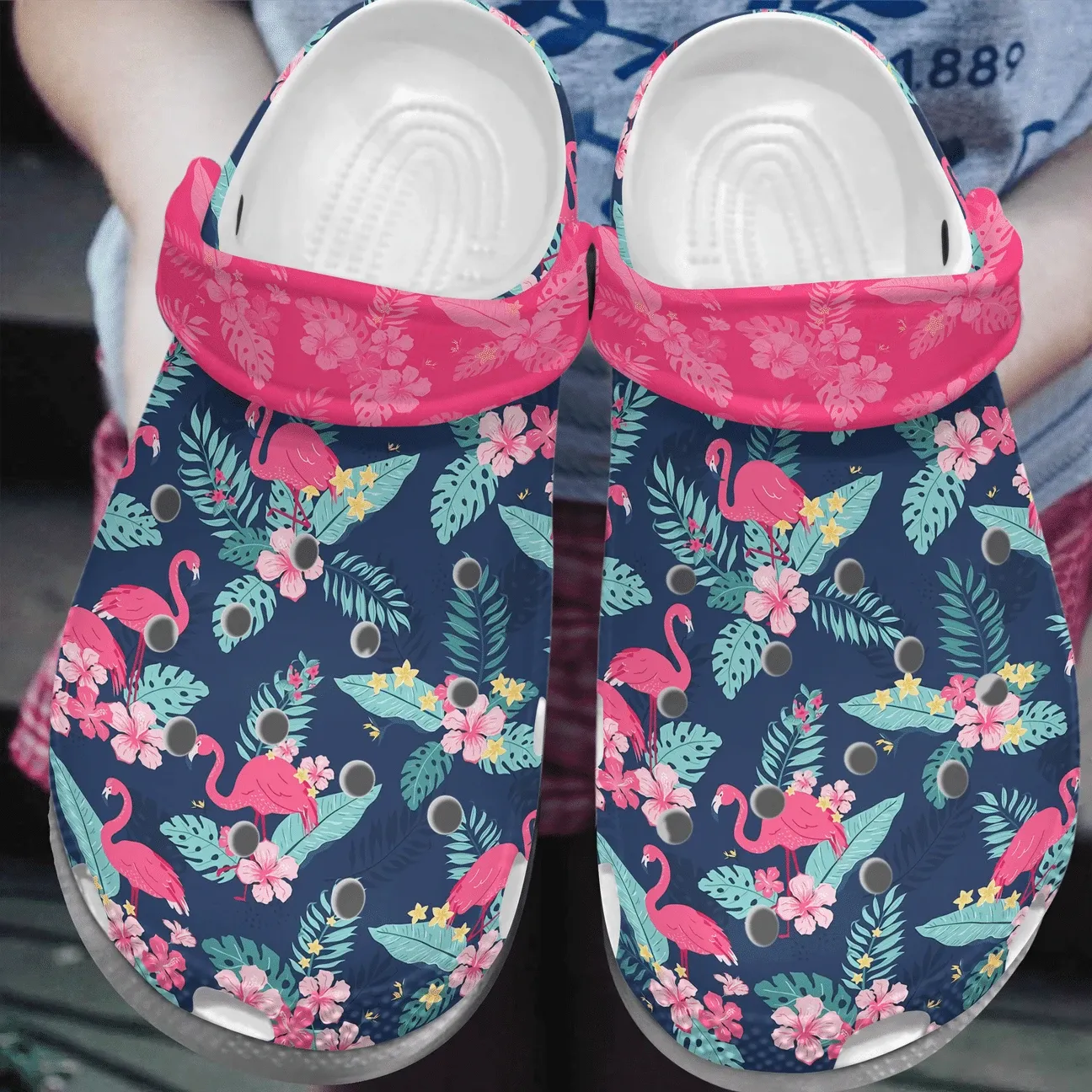 Flamingo Personalized Clog Custom Crocs Comfortablefashion Style Comfortable For Women Men Kid Print 3D Together Flamingo Personalized Clog Custom Crocs Comfortablefashion Style Comfortable For Women Men Kid Print 3D Together