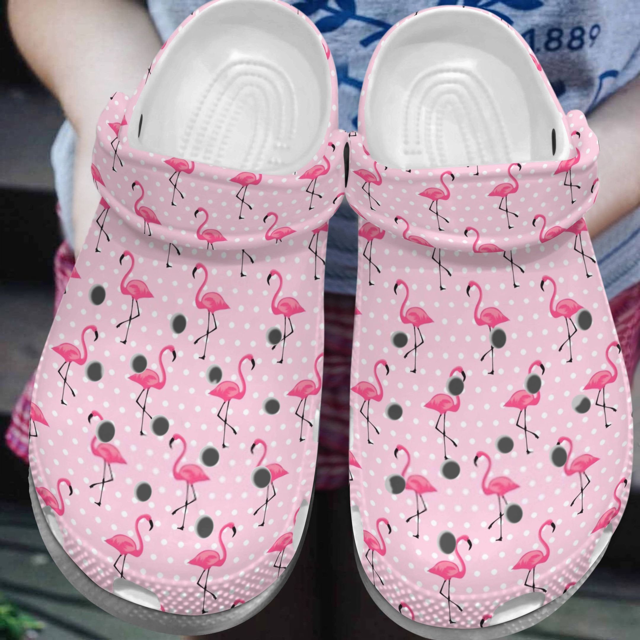 Flamingo Pinky Pattern Crocs Clog Clog Shoes Flamingo Pinky Pattern Crocs Clog Clog Shoes