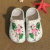 Flamingo Tropical Sku 1064 Crocs Crocband Clog Comfortable For Mens Womens Classic Clog Water Shoes