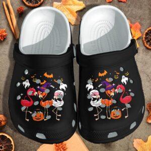 Flamingo Witch Ghost Mummy Cosplay Halloween Crocs Clog Shoes Clog – Monster Crocs Clog Crocband Clog Birthday Gift For Man Women