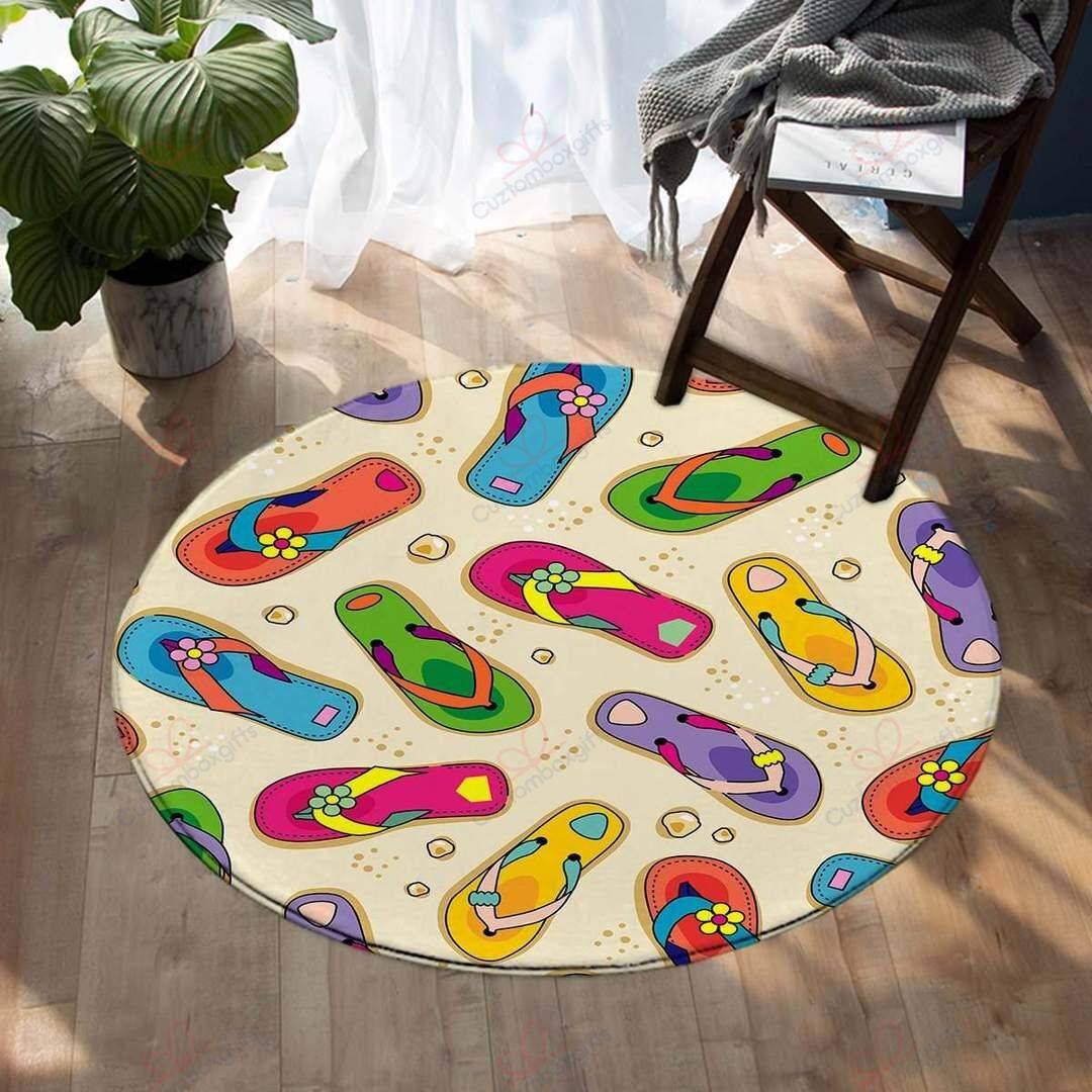 Flip Flop State Of Mind Round Carpet Floor Rug Living Room Bedroom Decor Round Area Rug Carpet Flip Flop State Of Mind Round Carpet Floor Rug Living Room Bedroom Decor Round Area Rug Carpet
