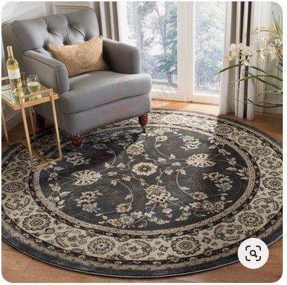 Floral Loomed Round Carpet Floor Rug Living Room Bedroom Decor Round Area Rug Carpet Floral Loomed Round Carpet Floor Rug Living Room Bedroom Decor Round Area Rug Carpet