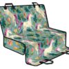 Floral Unicorn Pattern Print Pet Car Back Seat Cover - 21648f52bf41