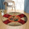 Florida State Round Carpet Floor Rug Living Room Bedroom Decor Round Area Rug Carpet