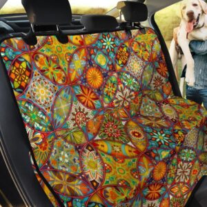 Flower Bohemian Patchwork Car Back Seat Cover Dog Car Seat Covers - 2f711a4f17c2