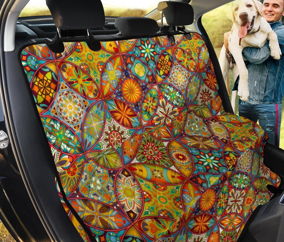 Flower Bohemian Patchwork Car Back Seat Cover Dog Car Seat Covers - 2f711a4f17c2 Flower Bohemian Patchwork Car Back Seat Cover Dog Car Seat Covers - 2f711a4f17c2