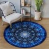 Flower First Love Round Carpet Floor Rug Living Room Bedroom Decor Round Area Rug Carpet