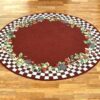 Flower Fruit Pattern Round Carpet Floor Rug Living Room Bedroom Decor Round Area Rug Carpet