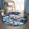 Flower Girl Round Carpet Floor Rug Living Room Bedroom Decor Round Area Rug Carpet