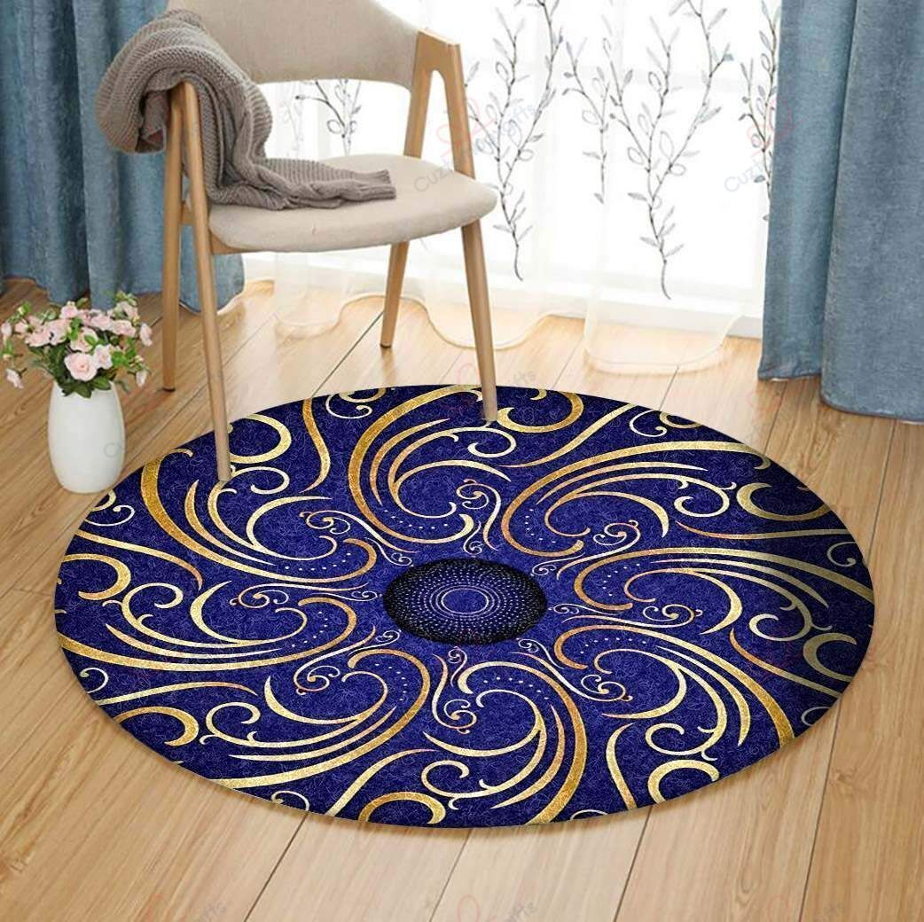 Flower Pattern Round Carpet Floor Rug Living Room Bedroom Decor Round Area Rug Carpet Flower Pattern Round Carpet Floor Rug Living Room Bedroom Decor Round Area Rug Carpet