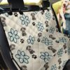 Flower Scottish Deerhound Patterns Car Back Seat Cover Dog Car Seat Covers - c12775d9bff6