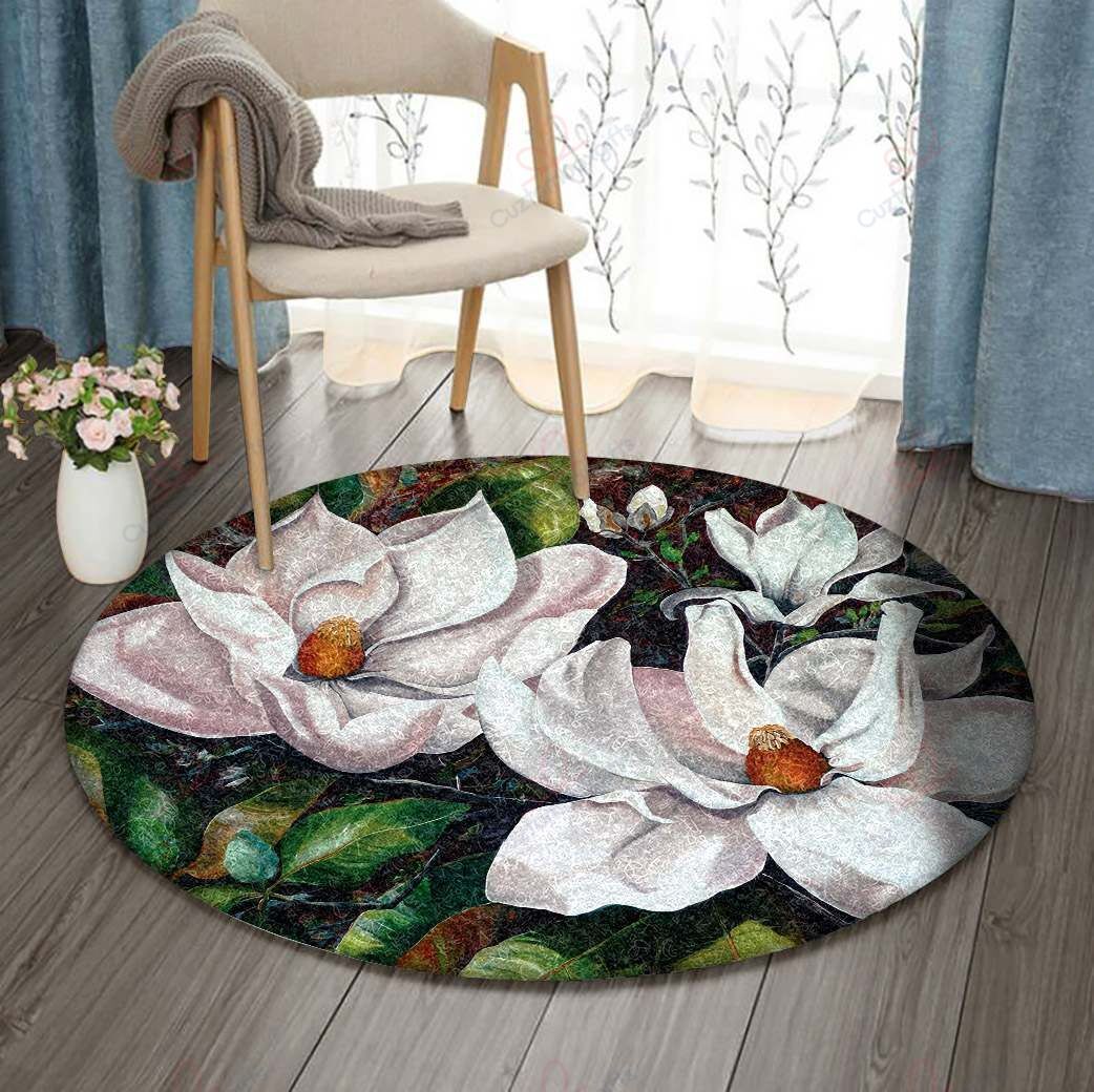 Flower White Round Carpet Floor Rug Living Room Bedroom Decor Round Area Rug Carpet Flower White Round Carpet Floor Rug Living Room Bedroom Decor Round Area Rug Carpet