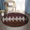 Football American Round Carpet Floor Rug Living Room Bedroom Decor Round Area Rug Carpet