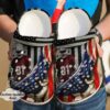 Football Personalized American Sku 1096 Crocs Crocband Clog Comfortable For Mens Womens Classic Clog Water Shoes