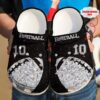 Football Personalized Ball Diamond Sku 1076 Crocs Crocband Clog Comfortable For Mens Womens Classic Clog Water Shoes