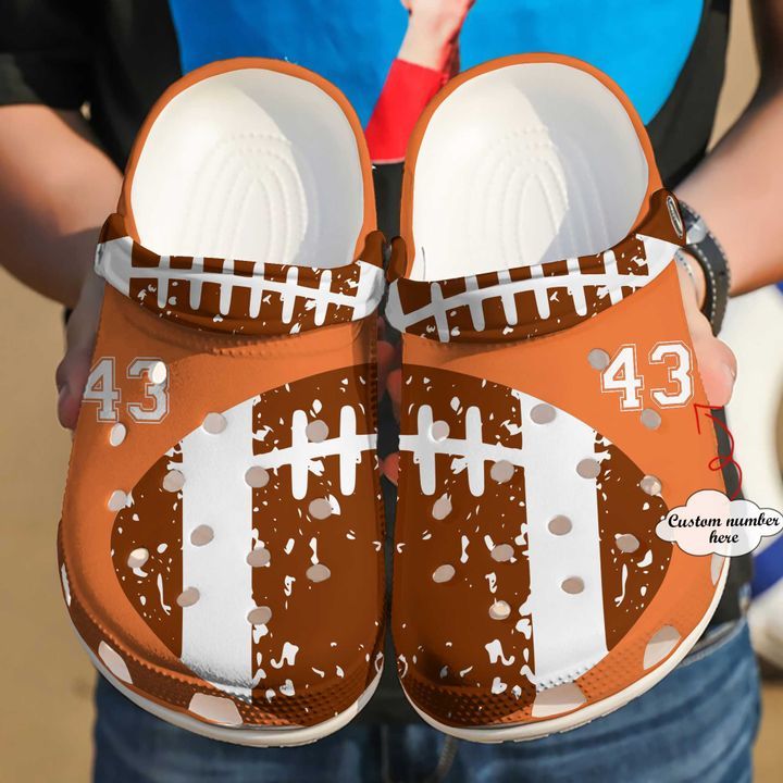 Football Personalized Ball V2 Sku 1077 Crocs Crocband Clog Comfortable For Mens Womens Classic Clog Water Shoes Football Personalized Ball V2 Sku 1077 Crocs Crocband Clog Comfortable For Mens Womens Classic Clog Water Shoes