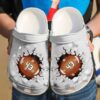 Football Personalized Crack Sku 1079 Crocs Clog Clog Shoes