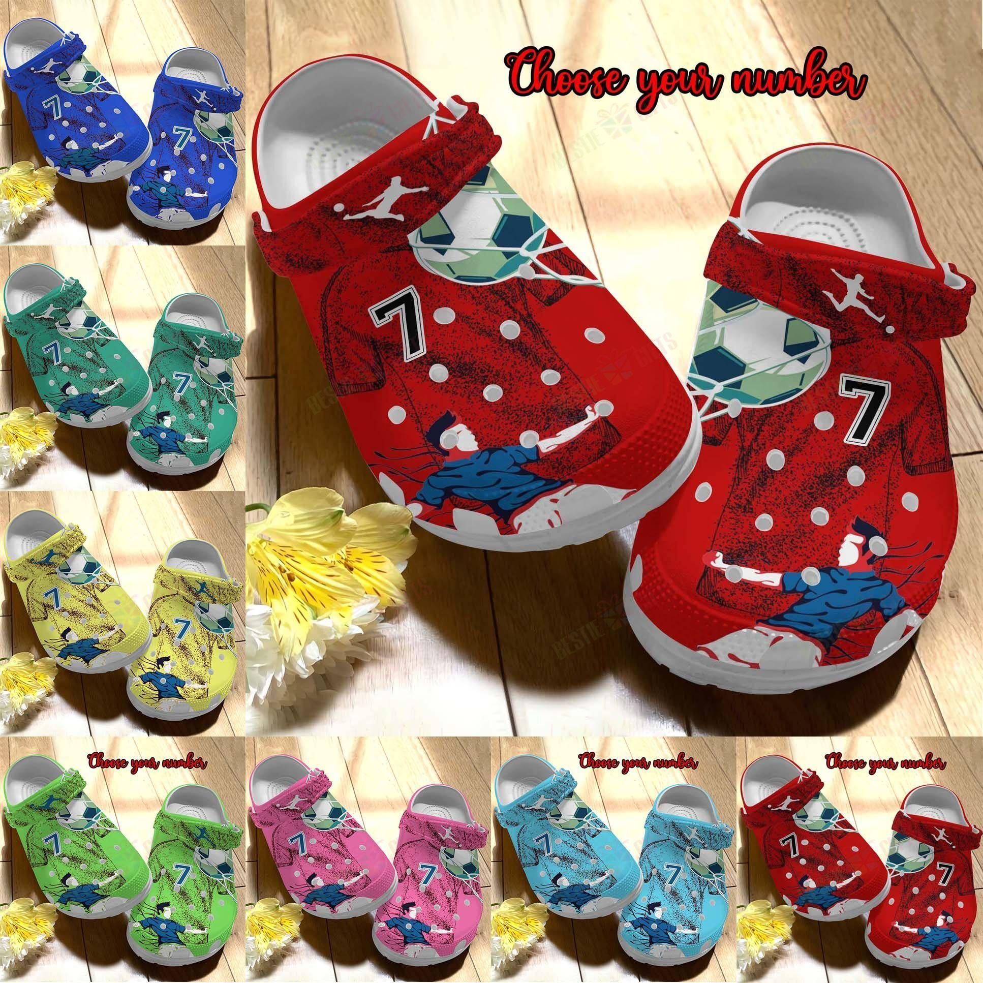Football Personalized Crocs Clog Classic Clog Football Player Shoes Football Personalized Crocs Clog Classic Clog Football Player Shoes