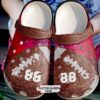 Football Personalized Lover Sku 1082 Crocs Crocband Clog Comfortable For Mens Womens Classic Clog Water Shoes