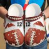 Football Personalized Player Sku 1085 Crocs Crocband Clog Comfortable For Mens Womens Classic Clog Water Shoes