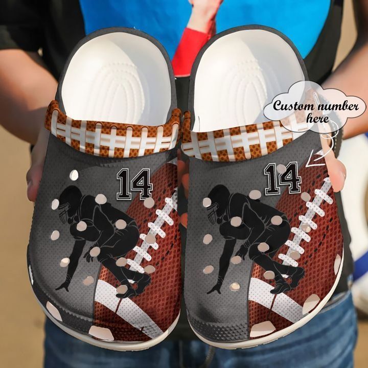 Football Personalized Running Sku 1098 Crocs Clog Clog Shoes Football Personalized Running Sku 1098 Crocs Clog Clog Shoes