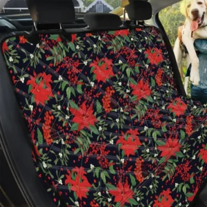 Forest At Night Poinsettia Flower Car Back Seat Cover Dog Car Seat Covers - aa8cff21a06f