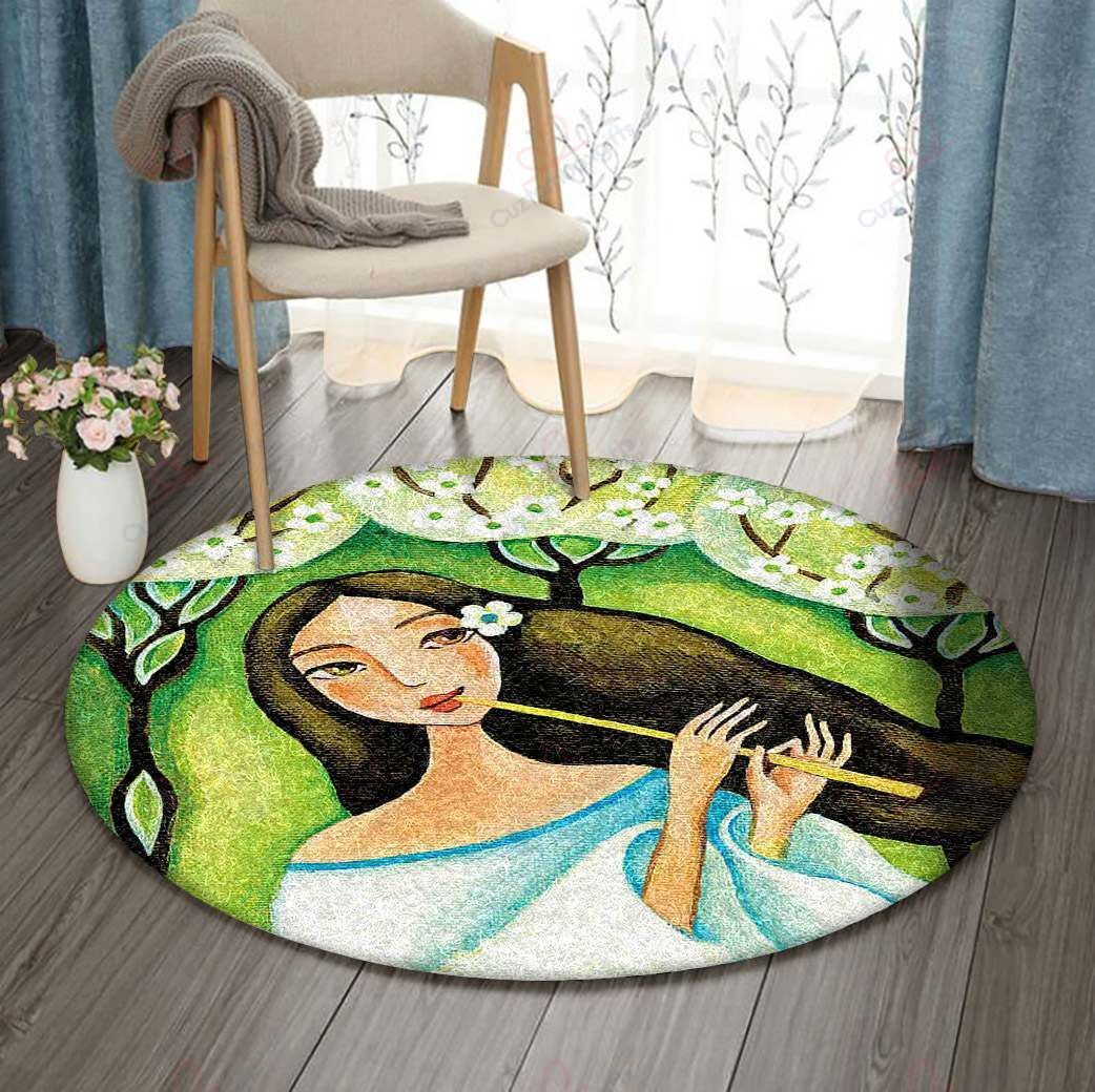 Forest Fairy Round Carpet Floor Rug Living Room Bedroom Decor Round Area Rug Carpet Forest Fairy Round Carpet Floor Rug Living Room Bedroom Decor Round Area Rug Carpet