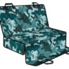 Forest Green Camouflage Print Pet Car Back Seat Cover - 440b9f361962