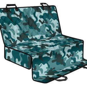 Forest Green Camouflage Print Pet Car Back Seat Cover - 440b9f361962