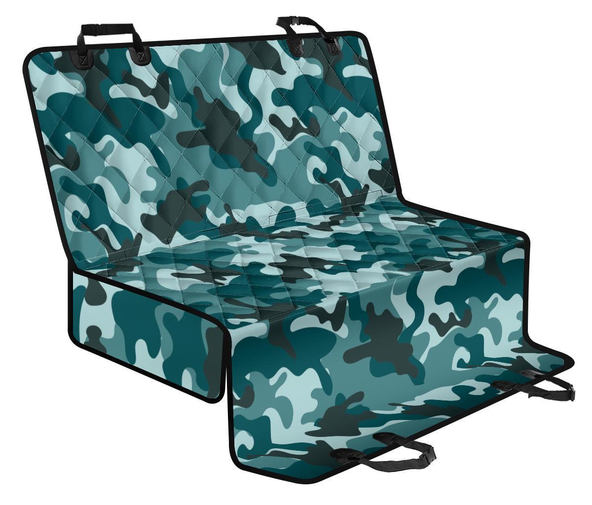 Forest Green Camouflage Print Pet Car Back Seat Cover - 440b9f361962 Forest Green Camouflage Print Pet Car Back Seat Cover - 440b9f361962